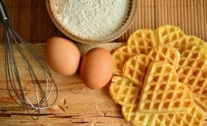 Waffeln backen